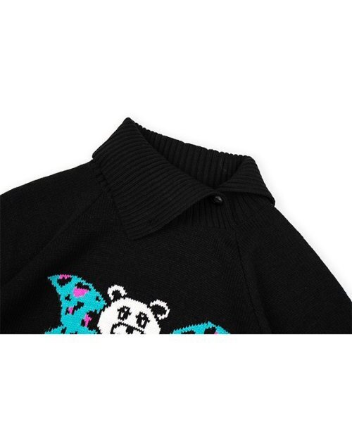 youthbath(ユースバース)の「WING BEAR KNIT WARMER SET_BLACK(ニット/セーター・レディース・その他・SMALL/MEDIUM)」の3枚目の写真