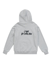 OURPOCKETS（アワーポケッツ）の「アワーポケットシグネチャーロゴスウェットフーディー（グレー）（スウェット）」