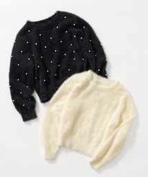 STRAWBERRY-FIELDS（ストロベリーフィールズ）の「メルティーシャギー_パールシャギーニット（ニット/セーター）」