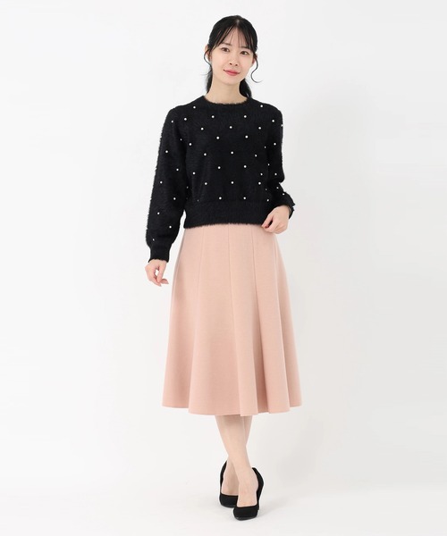 STRAWBERRY-FIELDS（ストロベリーフィールズ）の「メルティーシャギー_パールシャギーニット（ニット/セーター・レディース・オフホワイト/ブラック・2）」の11枚目の写真