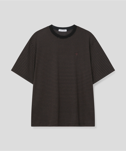 SLOW RECORD HOUSE(スローレコードハウス)の「ストライプ半袖Tシャツ_ブラウン(Tシャツ/カットソー・レディース・その他・SMALL/MEDIUM/LARGE)」の17枚目の写真