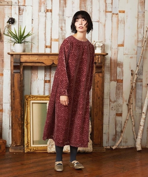 Tardin calido オパールフラワーモチーフワンピース（ワンピース