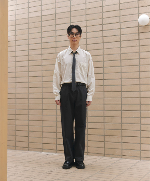 NONBLANK(ノンブランク)の「ルーズフィットストライプシャツ_BUTTER(シャツ/ブラウス・メンズ・ライトイエロー・MEDIUM/LARGE/X-LARGE)」の10枚目の写真