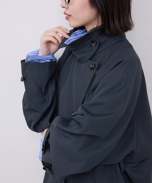 SLOBE IÉNA ネイビー トレンチコート SLOBE IENA（スローブイエナ）トレンチコート 紺 サイズ:36(S位