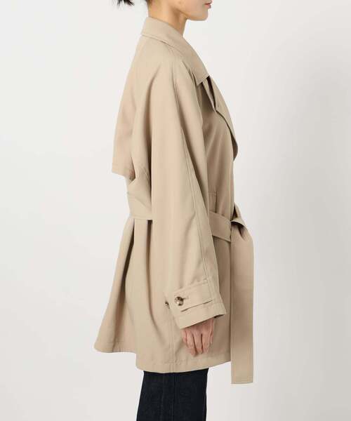 SLOBE IENA（スローブイエナ）の「《セットアップ対応可》撥水ミドルトレンチコート（トレンチコート・レディース・ベージュ/ネイビー・36/38）」の21枚目の写真