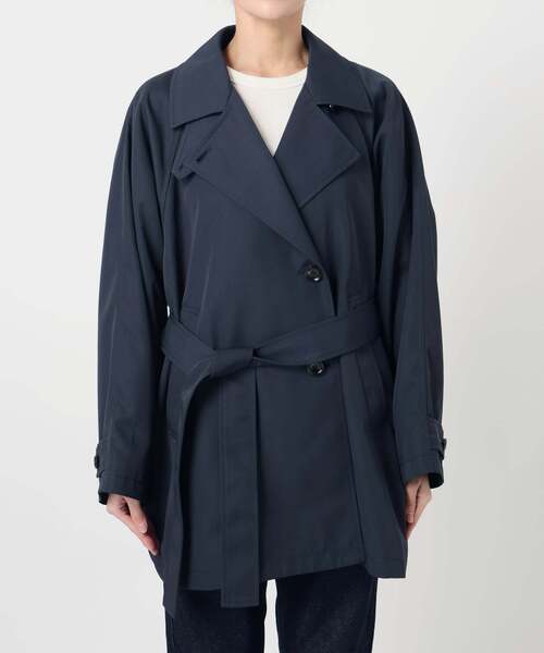 SLOBE IENA（スローブイエナ）の「《セットアップ対応可》撥水ミドルトレンチコート（トレンチコート・レディース・ベージュ/ネイビー・36/38）」の9枚目の写真