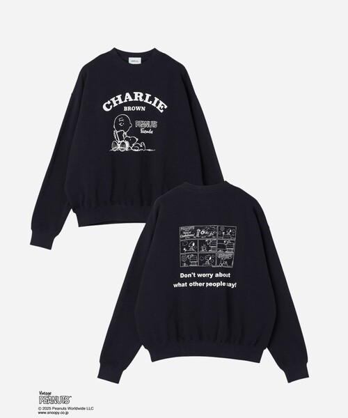 PEANUTS(ピーナッツ)の「SHIPS any: SNOOPY コラボ コミック グラフィック プリント スウェット◇(スウェット・メンズ・グレー/ダークグレー/ネイビー・MEDIUM/LARGE/X-LARGE)」の15枚目の写真