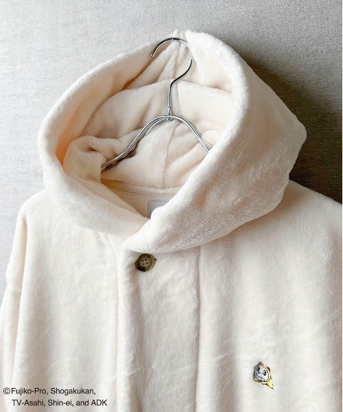 TETERA（テテラ）の「★TETERA×ドラえもん★Re ROOMROBE / 外気浴専用 ファーローブ（ガウン/バスローブ・レディース・ネイビー/ベージュ/グレー/サックスブルー・FREE）」の13枚目の写真