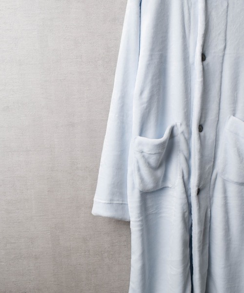 TETERA（テテラ）の「★TETERA×ドラえもん★Re ROOMROBE / 外気浴専用 ファーローブ（ガウン/バスローブ・レディース・ネイビー/ベージュ/グレー/サックスブルー・FREE）」の20枚目の写真