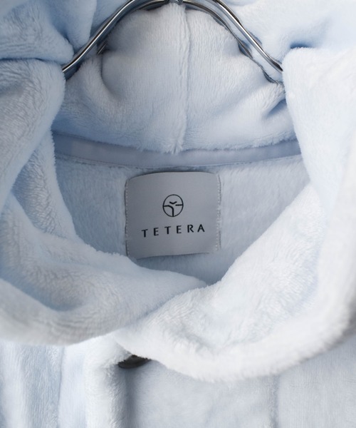 TETERA（テテラ）の「★TETERA×ドラえもん★Re ROOMROBE / 外気浴専用 ファーローブ（ガウン/バスローブ・レディース・ネイビー/ベージュ/グレー/サックスブルー・FREE）」の21枚目の写真
