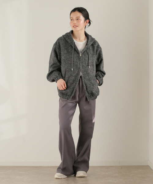 JOINT WORKS(ジョイントワークス)の「シャギー ジップフーディー / Shaggy Zip Hoodie(ブルゾン・メンズ・チャコールグレー/レッド・LARGE/MEDIUM)」の10枚目の写真