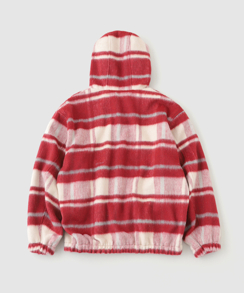 JOINT WORKS(ジョイントワークス)の「シャギー ジップフーディー / Shaggy Zip Hoodie(ブルゾン・メンズ・チャコールグレー/レッド・LARGE/MEDIUM)」の19枚目の写真