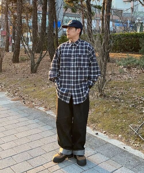 KANEITEI(カネイテイ)の「OVER FIT VINTAGE POCKET CHECK SHIRT (CREAM)(シャツ/ブラウス・レディース・アイボリー・LARGE/X-LARGE)」の10枚目の写真