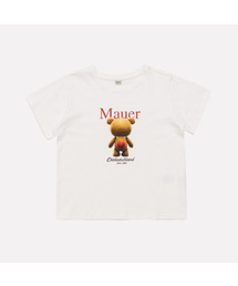 MAUER（マウアー）の「MAUER BER-BEAR GRAPHIC CROP TEE (WHITE)（Tシャツ/カットソー）」