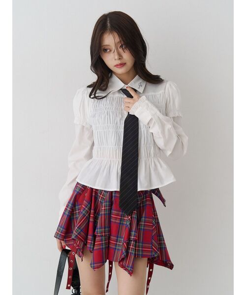 jouetie（ジュエティ）の「スライダーネクタイ ワンタッチネクタイ（ネクタイ・レディース・グレー/ブラック・FREE）」の4枚目の写真