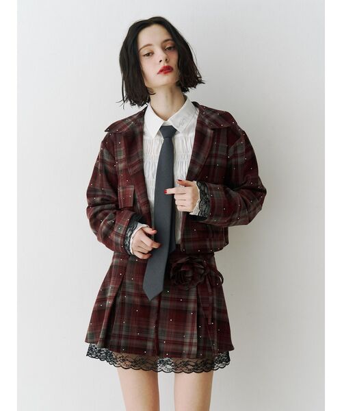 jouetie（ジュエティ）の「スライダーネクタイ ワンタッチネクタイ（ネクタイ・レディース・グレー/ブラック・FREE）」の7枚目の写真