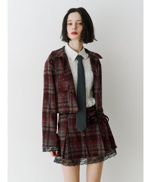 jouetie（ジュエティ）の「スライダーネクタイ ワンタッチネクタイ（ネクタイ・レディース・グレー/ブラック・FREE）」の8枚目の写真