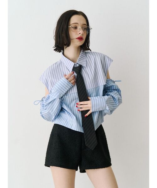 jouetie（ジュエティ）の「スライダーネクタイ ワンタッチネクタイ（ネクタイ・レディース・グレー/ブラック・FREE）」の9枚目の写真