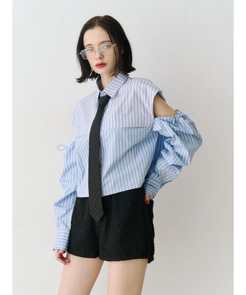 jouetie（ジュエティ）の「スライダーネクタイ ワンタッチネクタイ（ネクタイ・レディース・グレー/ブラック・FREE）」の10枚目の写真