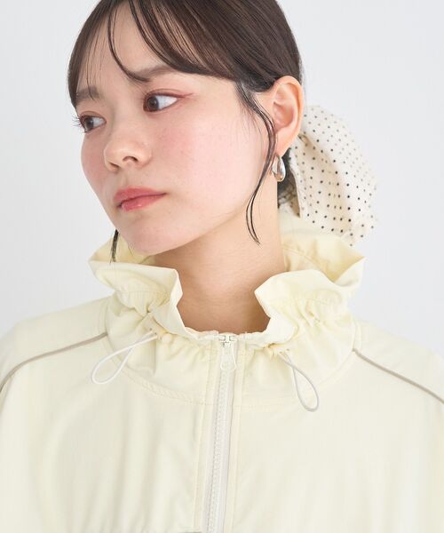 earth music&ecology(アースミュージックアンドエコロジー)の「パイピングブルゾン(ブルゾン・レディース・ブラック/ドット/ライトイエロー・FREE)」の17枚目の写真