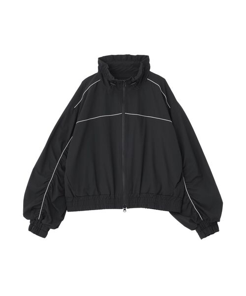 earth music&ecology(アースミュージックアンドエコロジー)の「パイピングブルゾン(ブルゾン・レディース・ブラック/ドット/ライトイエロー・FREE)」の6枚目の写真