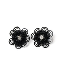 Ray BEAMS（レイビームス）の「スパンコール フラワー ピアス（ピアス（両耳用）・レディース）」