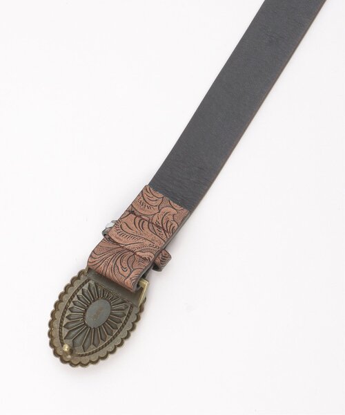 VENCEEXCHANGE（ヴァンスエクスチェンジ）の「ターコイズ風ウエスタンベルト（ベルト・レディース・ブラウン・FREE）」の7枚目の写真