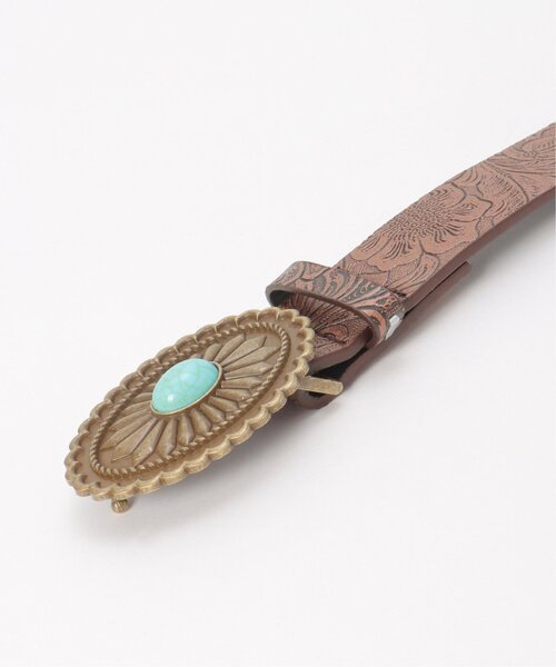 VENCEEXCHANGE（ヴァンスエクスチェンジ）の「ターコイズ風ウエスタンベルト（ベルト・レディース・ブラウン・FREE）」の9枚目の写真