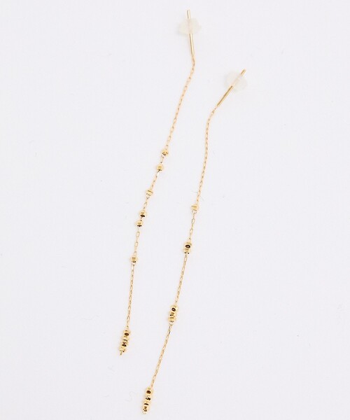 MARIHA/マリハ】時の砂 チェーンピアス S / K18YG（ピアス（両耳用