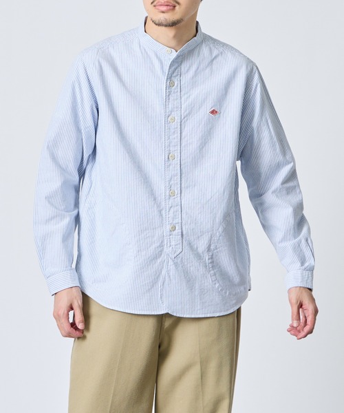 DANTON（ダントン）の「[DANTON/ダントン] バンドカラー オックスフォードシャツ(ストライプ)（シャツ/ブラウス・レディース・ブルー・40/38/42）」の20枚目の写真