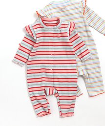 ロンパース（ピンク/桃色系・ボーダー柄）ファッション通販 - ZOZOTOWN