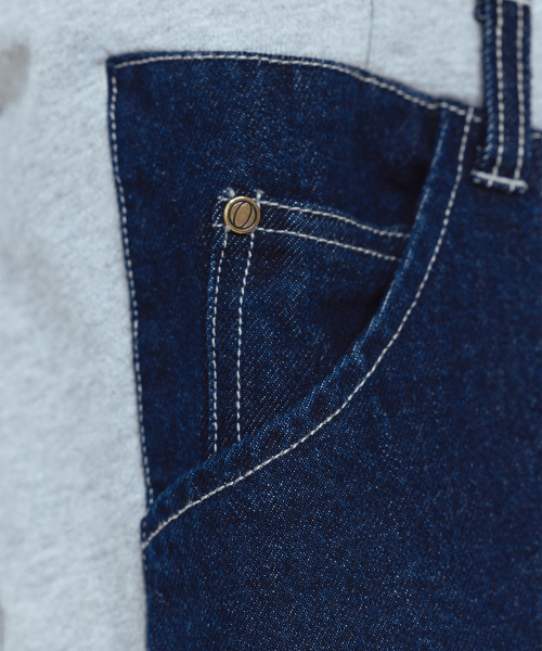 ANGLAN（アングラン）の「Denim Double Sweat Balloon Pants - Melange Grey（その他パンツ・メンズ・その他・FREE）」の6枚目の写真