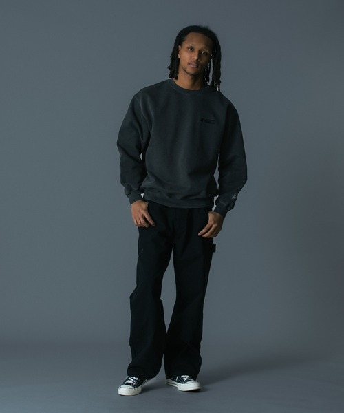 AFTERMATH(アフターマス)の「XLARGE×AFTERMATH CREWNECK SWEATSHIRT(スウェット・メンズ・グリーン/ブラック・S/XL/L/M)」の6枚目の写真