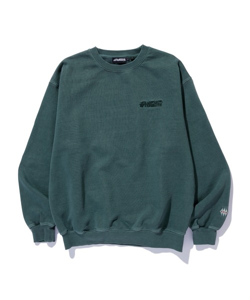 AFTERMATH(アフターマス)の「XLARGE×AFTERMATH CREWNECK SWEATSHIRT(スウェット・メンズ・グリーン/ブラック・S/XL/L/M)」の10枚目の写真