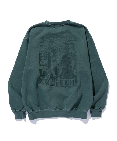 AFTERMATH(アフターマス)の「XLARGE×AFTERMATH CREWNECK SWEATSHIRT(スウェット・メンズ・グリーン/ブラック・S/XL/L/M)」の11枚目の写真