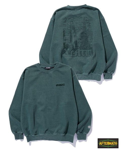 AFTERMATH(アフターマス)の「XLARGE×AFTERMATH CREWNECK SWEATSHIRT(スウェット・メンズ・グリーン/ブラック・S/XL/L/M)」の21枚目の写真