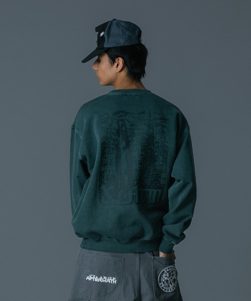 AFTERMATH(アフターマス)の「XLARGE×AFTERMATH CREWNECK SWEATSHIRT(スウェット・メンズ・グリーン/ブラック・S/XL/L/M)」の20枚目の写真