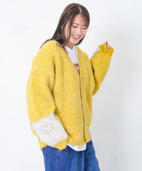 ScoLar Parity（スカラーパリティ）の「353143：ひつじネコのシャギーニットカーディガン（カーディガン/ボレロ・レディース・ブルー/ブラック/イエロー・M）」の9枚目の写真