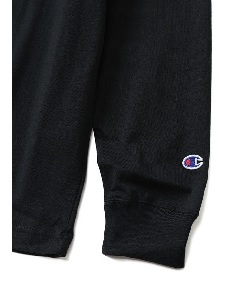 Champion(チャンピオン)の「Champion (チャンピオン) USAコットン 無地 ポケット付き クルーネック 長袖 Tシャツ(Tシャツ/カットソー・メンズ・ネイビー/ホワイト/ブラック・L/M/LL)」の12枚目の写真
