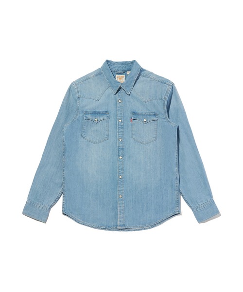 Levi's(リーバイス)の「Levi's/リーバイス ウエスタンシャツ(シャツ/ブラウス・メンズ・ライトインディゴブルー・XL/L/M/S)」の2枚目の写真