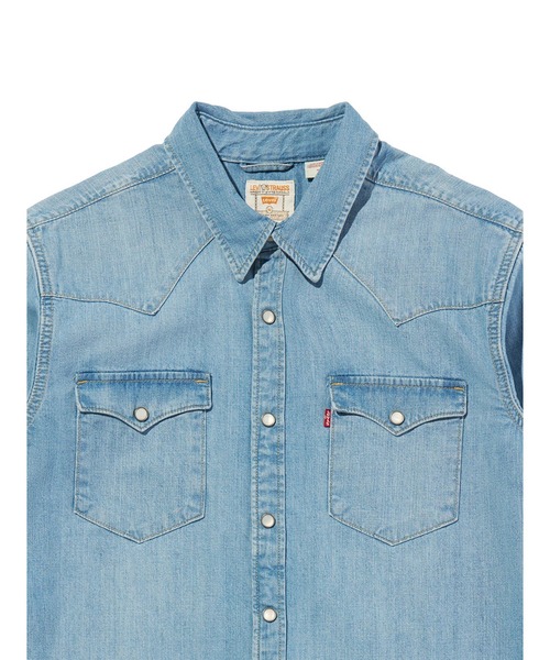 Levi's(リーバイス)の「Levi's/リーバイス ウエスタンシャツ(シャツ/ブラウス・メンズ・ライトインディゴブルー・XL/L/M/S)」の4枚目の写真