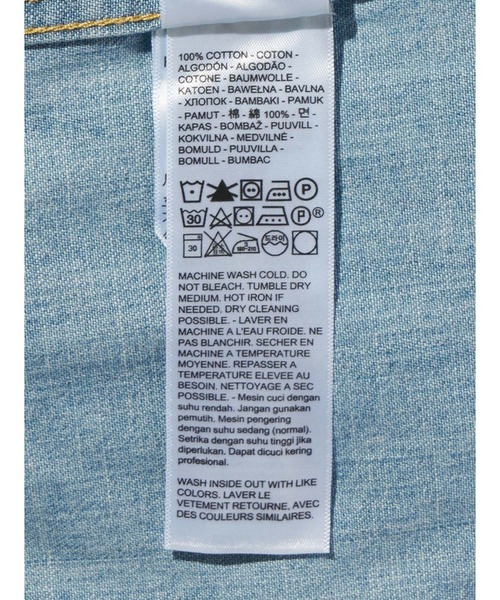 Levi's(リーバイス)の「Levi's/リーバイス ウエスタンシャツ(シャツ/ブラウス・メンズ・ライトインディゴブルー・XL/L/M/S)」の8枚目の写真