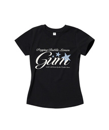 ポッピングガム スリムフィット半袖Tシャツ