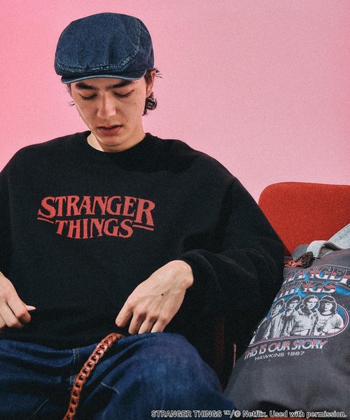 STRANGER THINGS】コラボジャカードニットプルオーバー（ニット