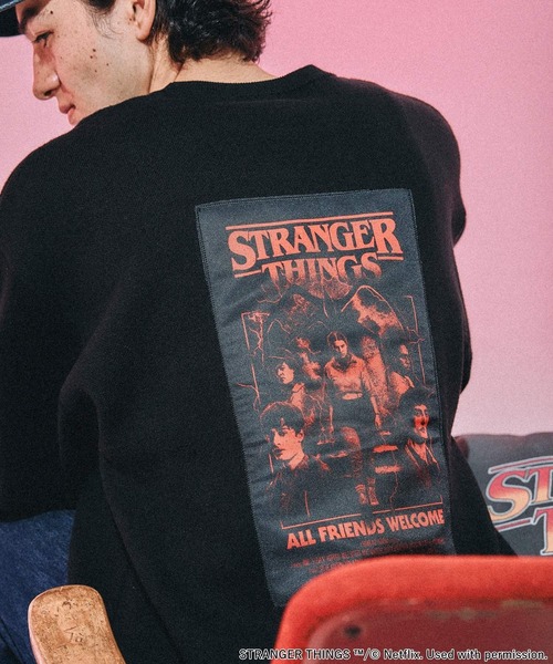 STRANGER THINGS】コラボジャカードニットプルオーバー（ニット