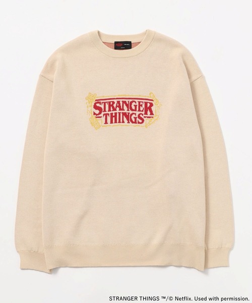 STRANGER THINGS】コラボジャカードニットプルオーバー（ニット