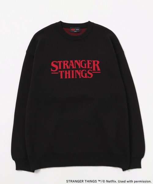 ニコアンド STRANGER THINGS コラボジャカードニットプルオーバー niko and ｜【STRANGER THINGS】コラボジャカードニットプル
