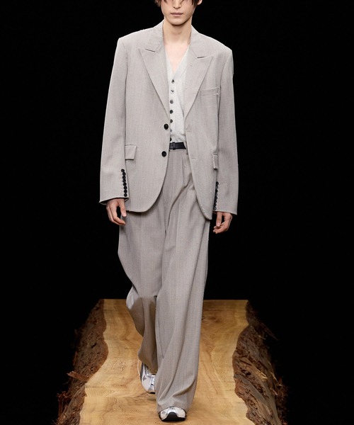 MASU(エムエーエスユー)の「【M A S U】MB 10 BUTTONS CARDIGAN(カーディガン/ボレロ・メンズ・クリーム/ブラック・46/48)」の3枚目の写真