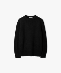 Essential Crop Reglan Knit  BLACK