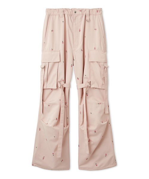 FURFUR(ファーファー)の「【WEB・一部店舗限定カラー】フラワー刺繍カーゴパンツ(その他パンツ・レディース・アイボリー/ブラック/ピンク・F)」の10枚目の写真